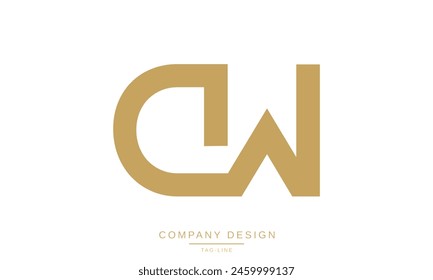 DW, WD Abstract Letters Logo Monogram Design Vector Initials