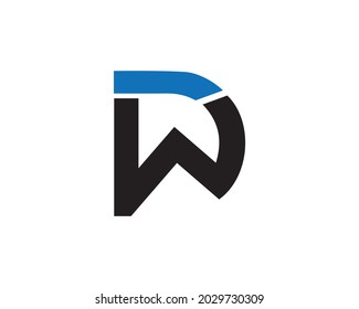 DW And WD Letter Logo And Icon Design Vector Template.