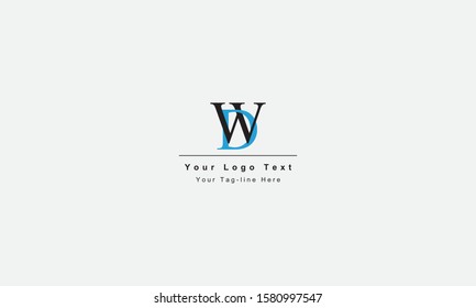 DW or WD letter logo. Unique attractive creative modern initial DW WD D W initial based letter icon logo