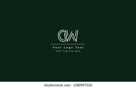 DW or WD letter logo. Unique attractive creative modern initial DW WD D W initial based letter icon logo