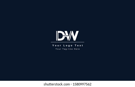 DW or WD letter logo. Unique attractive creative modern initial DW WD D W initial based letter icon logo