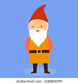 Dwarf with a gray beard in a red hat