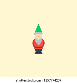 Dwarf icon flat element. Vector illustration of dwarf icon flat isolated on clean background for your web mobile app logo design.