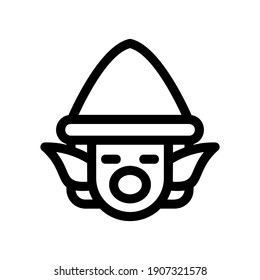 dwarf icon or logo isolated sign symbol vector illustration - high quality black style vector icons
