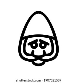 dwarf icon or logo isolated sign symbol vector illustration - high quality black style vector icons
