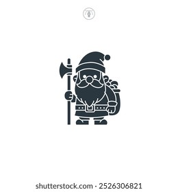 Dwarf icon symbol vector illustration isolated on white background