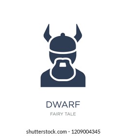 Dwarf icon. Trendy flat vector Dwarf icon on white background from Fairy Tale collection, vector illustration can be use for web and mobile, eps10