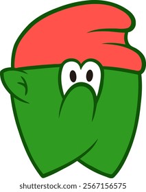 Dwarf Letter Alphabet Vector W