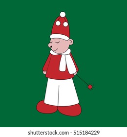 Dwarf with magic stick