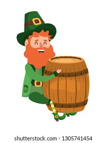 dwarf man holding beer barrel