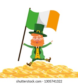 dwarf man holding flag fortune