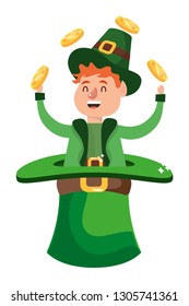 dwarf man juggle gold hat
