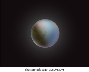 Dwarf Planet Pluto In Space