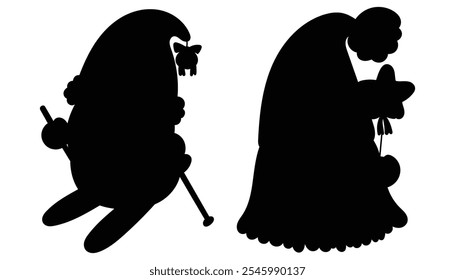 Dwarf Silhouette of a Small Gnome Character