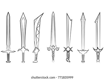 Weapons Armor Spartans Swords Axes Set Stock Vector (Royalty Free ...