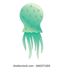 Dweller jellyfish icon. Cartoon of dweller jellyfish vector icon for web design isolated on white background