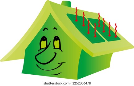 dwelling built with insulating products and respecting ecology