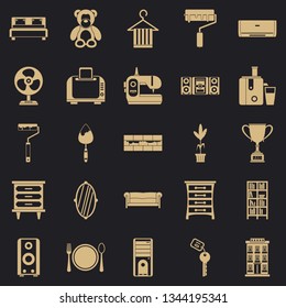 Dwelling place icons set. Simple set of 25 dwelling place vector icons for web for any design