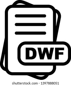  DWF File Format Icon  For Your Project
