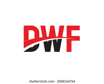 DWF Letter Initial Logo Design Vector Illustration