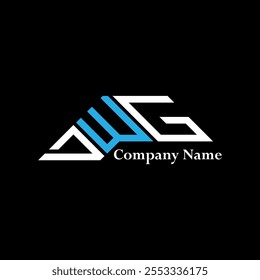 DWG logo design, DWG logotipo simples e moderno. DWG design de alfabeto luxuoso  