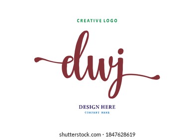 DWJ lettering logo is simple, easy to understand and authoritative
