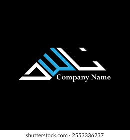 DWL logo design, DWL simple and modern logo. DWL luxurious alphabet design  