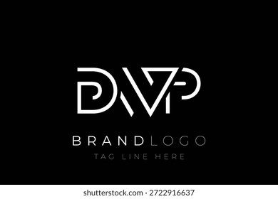 DWP abstract letter logo design. Modern Business Logo Design With Abstract Typography and Contemporary Style