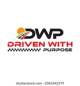 DWP Logistics logo design, perfect for transport and logistics businesses. Clean, professional, and bold, it represents reliability, efficiency, and a strong commitment to global delivery and supply c