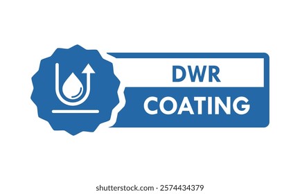 Dwr coating design logo template illustration