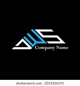 DWS logo design, DWS simple and modern logo. DWS luxurious alphabet design  