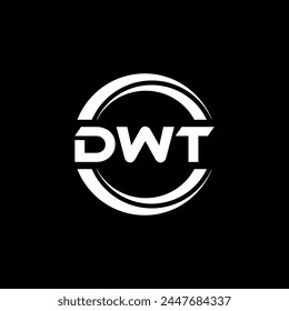 DWT Letter Logo Design, Inspiration for a Unique Identity. Modern Elegance and Creative Design. Watermark Your Success with the Striking this Logo.