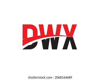 DWX Letter Initial Logo Design Vector Illustration