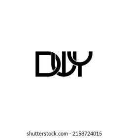 dwy typography letter monogram logo design