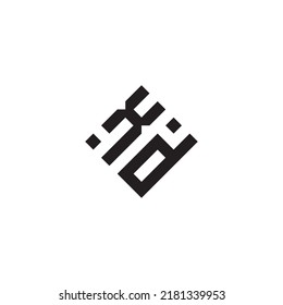 Logotipo de concepto geométrico abstracto DX en diseño profesional de alta calidad que será mejor para el estilo de la calle