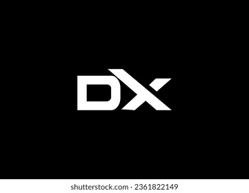 Diseño De Logotipo De Carta Creativa DX Y Diseño De Logotipos Iniciales