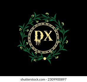 DX-Buchstaben Logo-Design mit Kreisform. DX Kreis und Würfel Form Logo Design. DX monogram, business, real estate logo. DX Logo Design mit einzigartigem und einfachem Design.