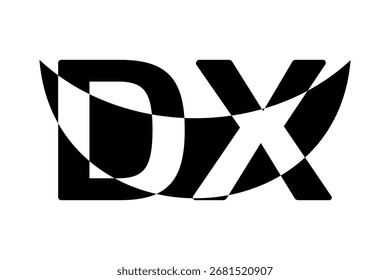 Diseño de logotipo de letra DX en Arte vectorial 