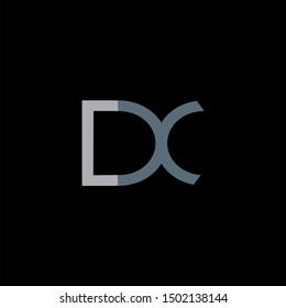 DX Letter monogram with abstrac concept style design