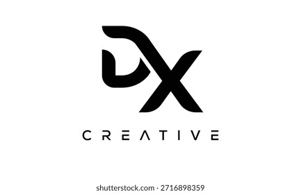 DX Letter Monogram Logo for Modern Creative Brand Identity