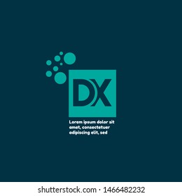 DX logo. DX company linked letter logo concept. Designed for your web site design, logo, app, UI. initial logo design 