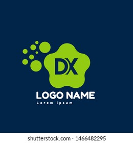 DX logo. DX company linked letter logo concept. Designed for your web site design, logo, app, UI. initial logo design 