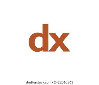 DX logo design vector template