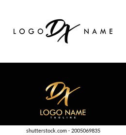 DX Luxury Initial Logo Vector Design