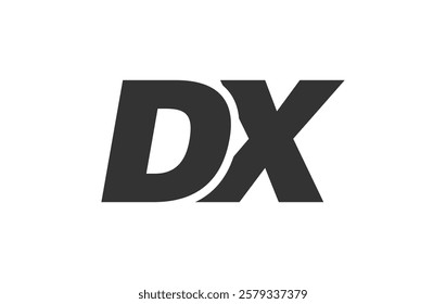 DX Techno Editable Font Logo For Corporate Branding. Bold, Futuristic Design With Unique Typographic Ideas. Minimal Custom Type And Dynamic Letter Variations For Promotion, Printing, And Book Titles