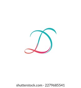 DX, XD, D AND X Abstract initial monogram letter alphabet logo design