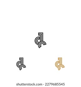 DX, XD, D AND X Abstract initial monogram letter alphabet logo design