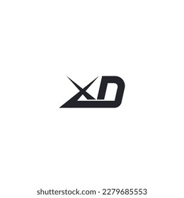 DX, XD, D UND X Abstrakte Anfangsbuchstaben Logo-Design