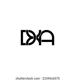diseño del logotipo de monograma original de la letra dxa