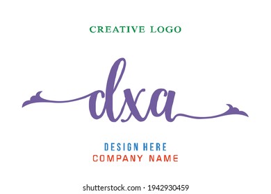 El logotipo de grabado DXA es sencillo, fácil de entender y autoritario
